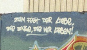 ZUM FeSt DeR LieBe, Die DiNGe, Die WiR LieBen!
