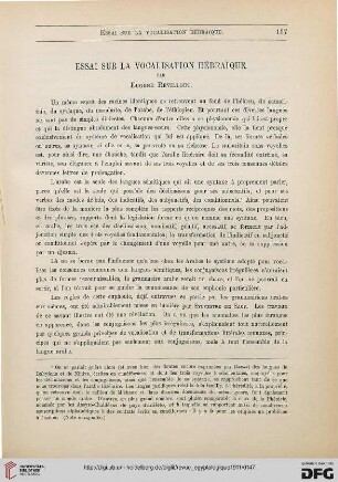 13: Essai sur la vocalisation hébrai͏̈que, [1]