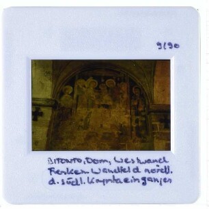 Bitonto, Kathedrale : Westwand, Fresken, südliche Krypta