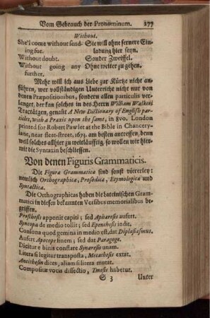 Von denen Figuris Grammaticis.