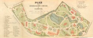 Plan vom Zoologischen Garten in Hamburg.