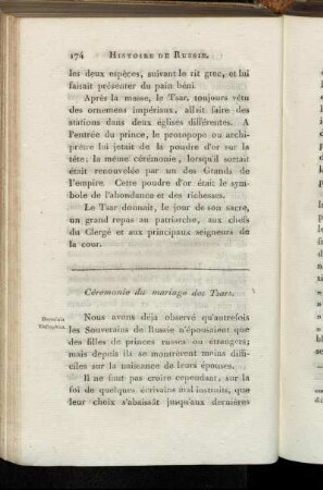 Cérémonie du mariage des Tsars