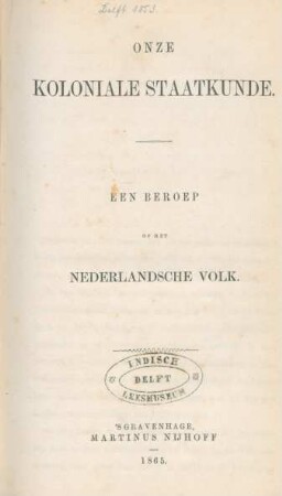 Een beroep op het Nederlandsche volk