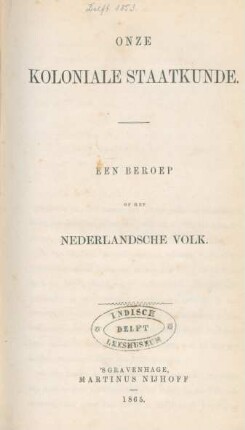 Een beroep op het Nederlandsche volk