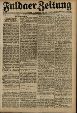 Ausgabe vom Montag, den 02. September 1918.