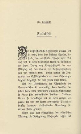 32. Abschnitt. Sittlichkeit