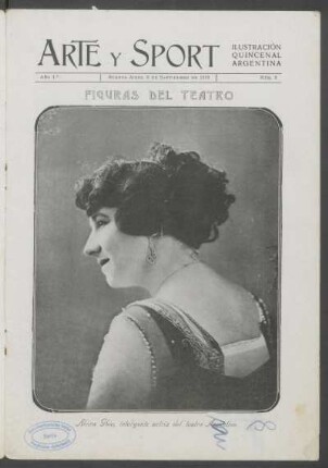 Figuras del teatro : [Fotografía de] Alcira Ghio, inteligente actriz del teatro Argentino