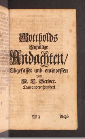 Andachten: Das andere Hundert.