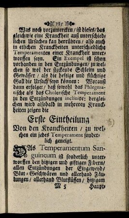 Erste Eintheilung - Anderte Eintheilung