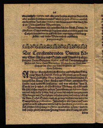 36-43, Der Correspondirenden Unirten König...