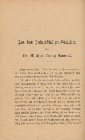 Aus dem Sachverständigen-Gutachten des Dr. Michael Georg Conrad