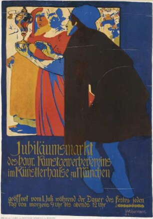Jubiläumsmarkt des bayrischen Kunstgewerbevereins im Künstlerhause zu München