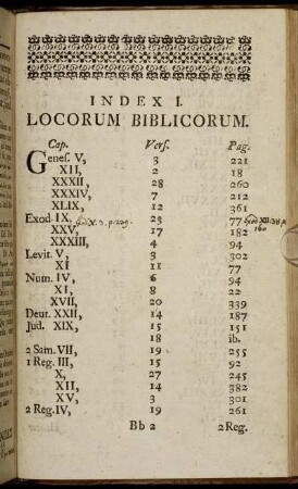 Index I. Locorum Biblicorum.