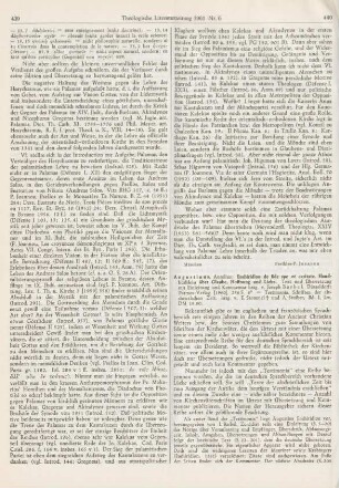 440-441 [Rezension] Augustinus, Aurelius, Enchiridion de fide spe et caritate