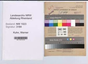 Entnazifizierung Werner Kuhn , geb. 17.07.1897 (Hilfsarbeiter)