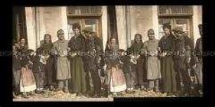 Einwohner und Soldat in Cetinje