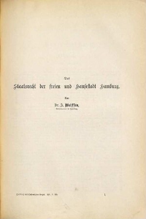 Das Staatsrecht der Thüringischen Staaten : Sachsen-Weimar-Eisenach, Sachsen-Meiningen, Sachsen-Altenburg, Sachsen-Coburg und Gotha, Schwarzburg-Rudolstadt, Schwarzburg-Sondershausen, Reuß älterer Linie, Reuß jüngerer Linie