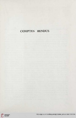Comptes rendus