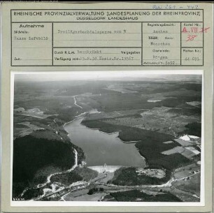 Dreilägerbachtalsperre, Talsperre