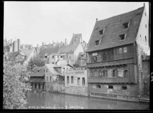 Nürnberg, Stadtfotografie vom Henkersteg aufgenommen, 1913