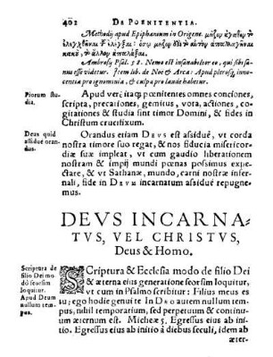 [13.] Devs Incarnatvs, Vel Christvs, Deus & Homo.