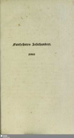 Funfzehntes Jahrhundert