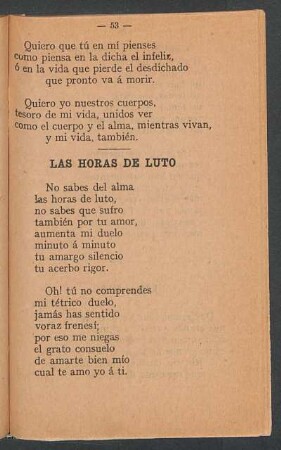Las horas de luto
