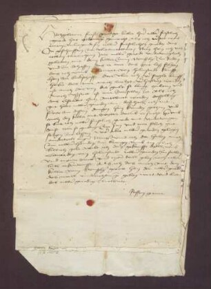 Korrespondenz über Streitigkeiten des Pfalzgrafen Otto von Mosbach mit Raban von Gemmingen gen. Giener über Güter zu Bockschaft.