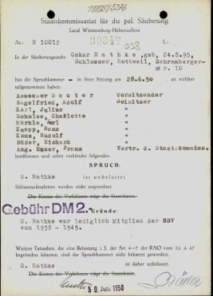 Rathke, Oskar