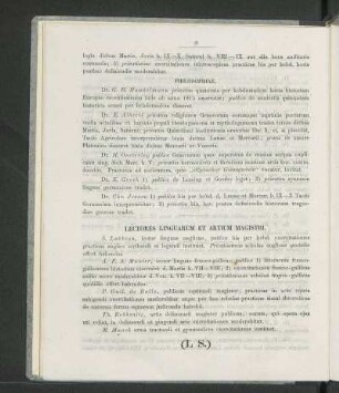 Lectores Linguarum Et Artium Magistri.