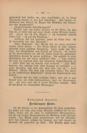 Achtzigstes Kapitel. Verschlungene Hände