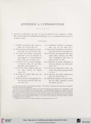 Appendice a l'introduction