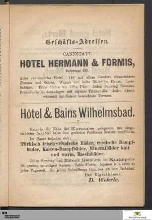 Geschäfts-Adressen