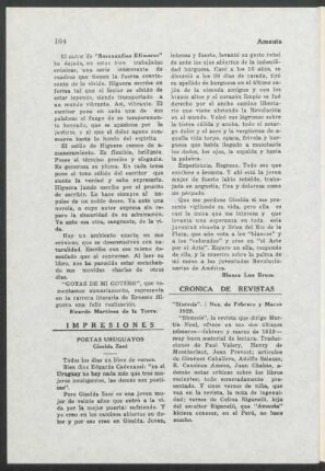 Crónica de Revistas