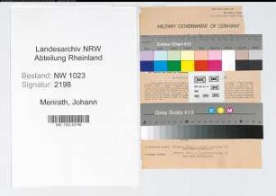 Entnazifizierung Johann Menrath , geb. 14.10.1899 (Arbeiter)