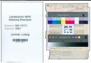 Entnazifizierung Ludwig Lemmer , geb. 09.08.1891 (Architekt)