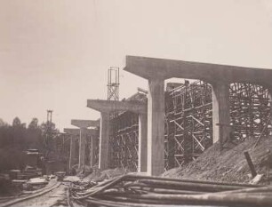 Wilsdruff, Bau der Saubachtalbrücke