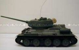 Modell eines Panzers T 34/85, Maßstab 1 : 10