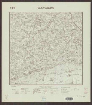 648 Zangberg ; Topographische Karte von Bayern 1:25.000 [Positionsblätter]