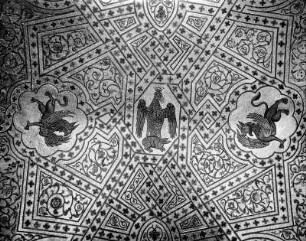 Deckenmosaik im sala re Ruggero im Torre Pisana des Palazzo dei Normanni (Palazzo Reale) in Palermo