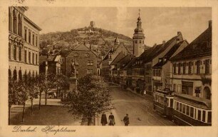Postkartenalbum mit Motiven von Durlach. "Durlach. Hauptstraße"