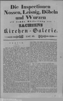Lüptitz, Zschornau, Gersdorf, Seyfersdorf, Thallwitz : 10. Lieferung