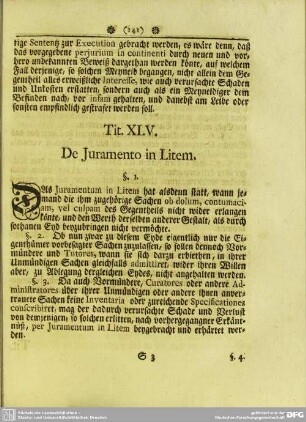 Tit. XLV. De Juramento in Litem