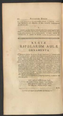 Regiae Ripularum Aulae Ornamenta.