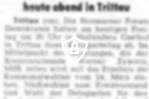 FDP- Kreisparteitag - heute abend in Trittau