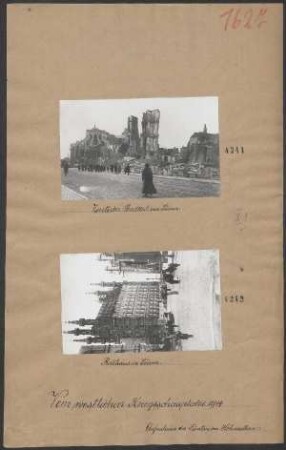 Zerstörter Stadtteil von Löwen