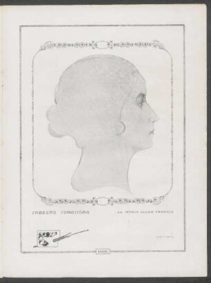 Cabezas conocidas : Sta. María Elena Taranco (Lápiz de Martín) - [Ilusración]