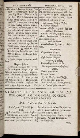 Nomina Et Phrases Poeticae Ad Philosophiam In Genere Consideratam Pertinentes