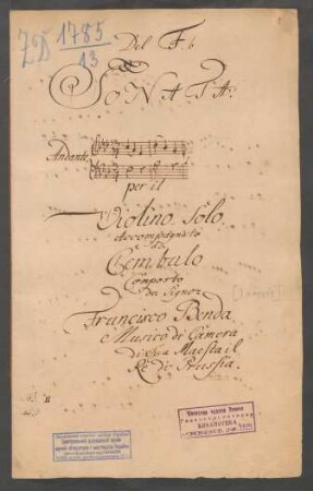 Sonaten; vl, b; f-Moll; L 3.73