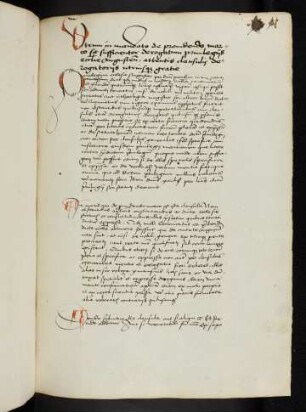 41r-47r Dubium et informatio in causa de praebendis